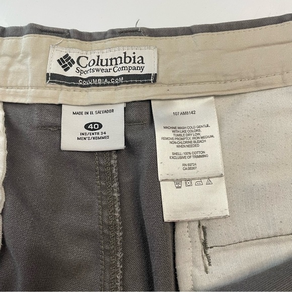 Columbia Sportswear Company 40 X 34 Gray Cargo Pants PRELOVED - Picture 4 of 11